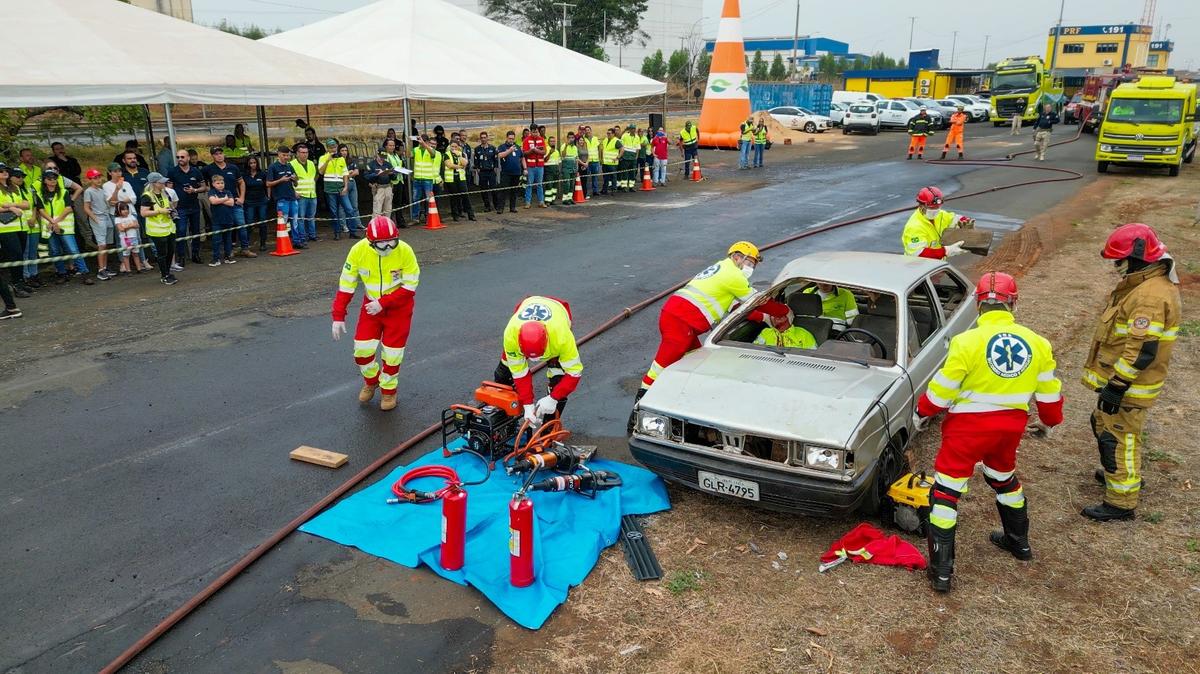 Este ano, o cenário escolhido reproduzirá uma colisão traseira com vazamento de etanol e múltiplas vítimas (Foto/Divulgação)