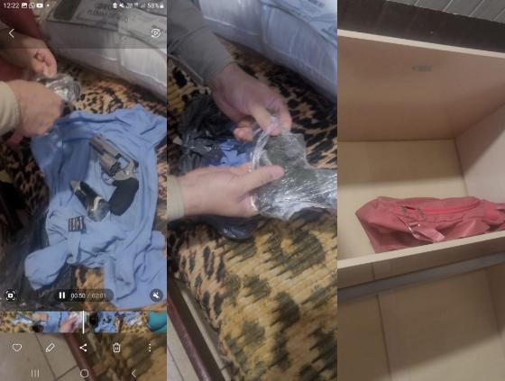 As armas e munições estavam acessíveis às crianças, configurando crime de omissão de cautela. (Foto/Divulgação)