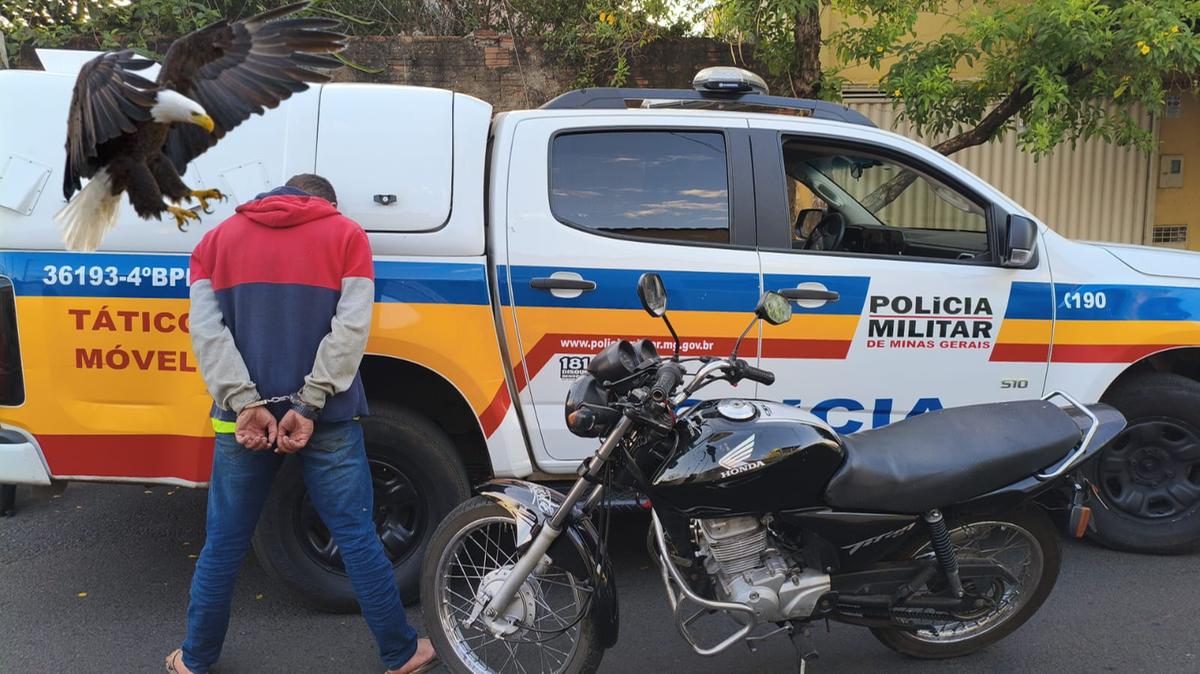 PM apreende veículo adulterado no Abadia e leva condutor para a delegacia. (Foto/Divulgação)