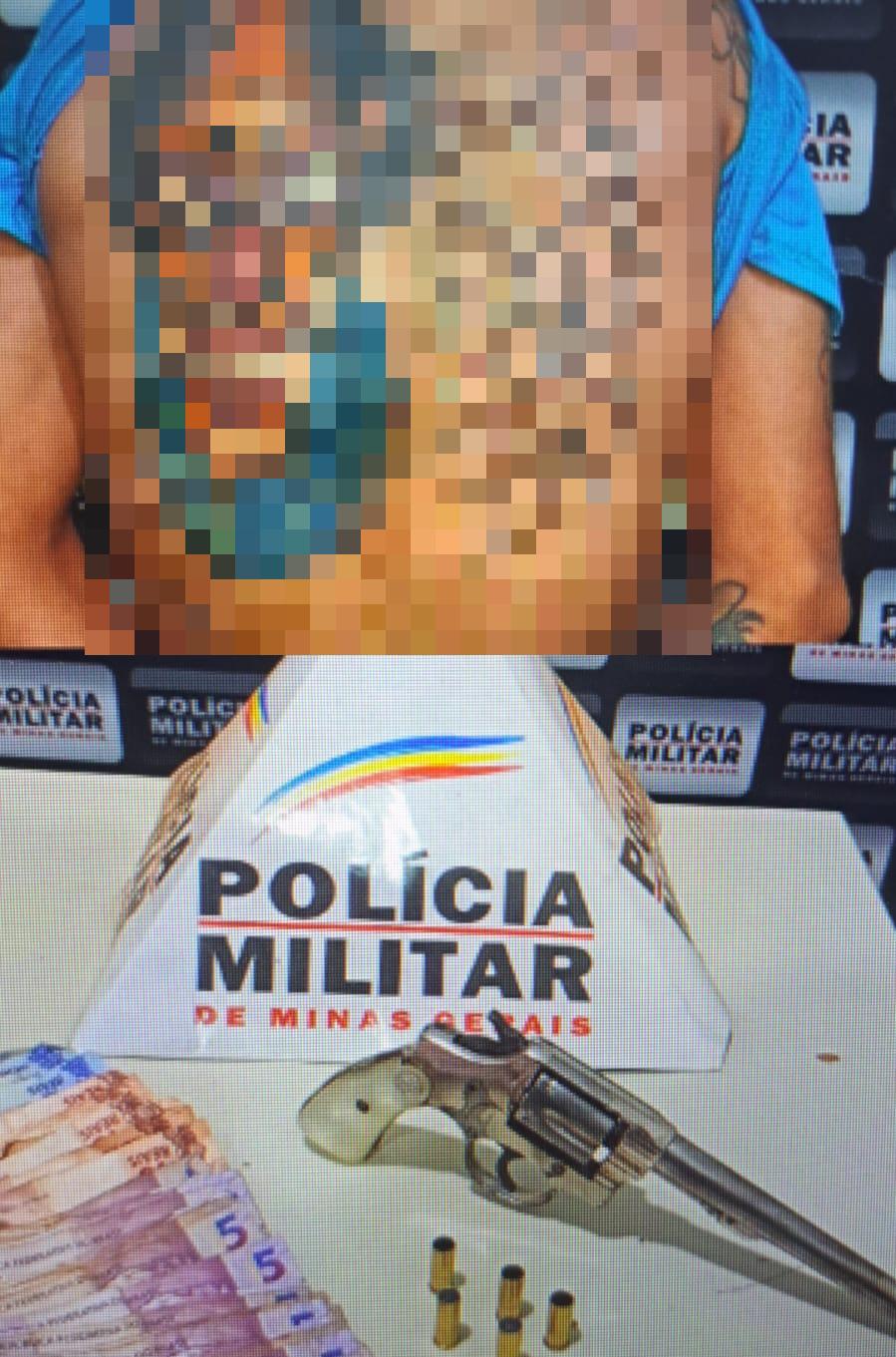 “Coringa” atrás das grades! Homem é preso em Conceição das Alagoas após efetuar disparos de arma de fogo em via pública. (Foto/Divulgação)