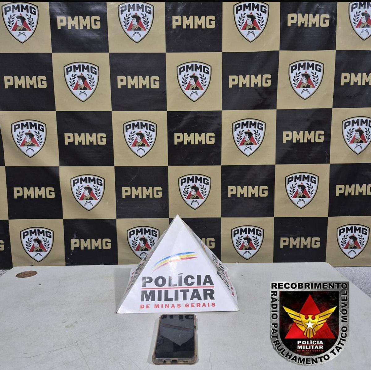 O celular possui registro de roubo, durante a CIA 2025. (Foto/Divulgação)