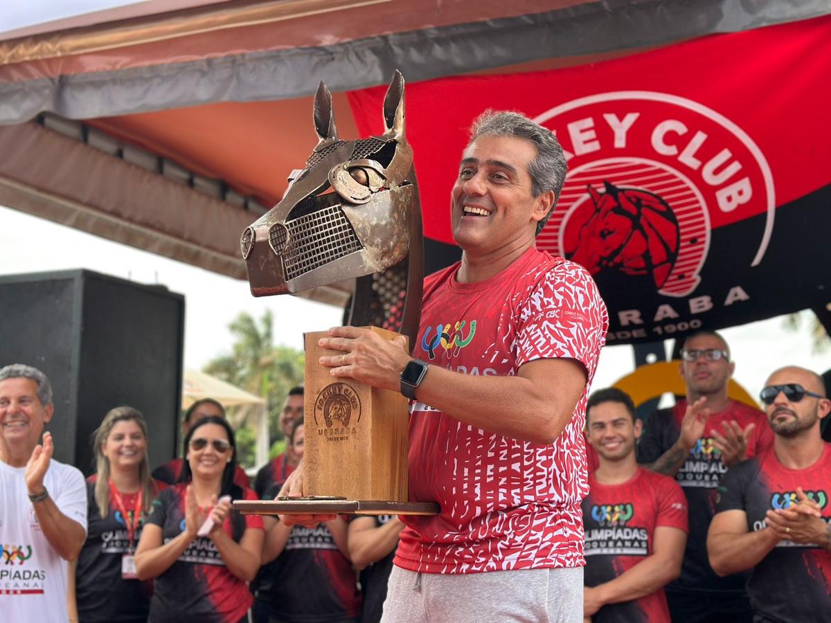 Flávio Bernardes - Diretor esportivo e representante da Equipe Vermelha, vencedora das Olimpíadas Joqueanas 2025 (Foto/Divulgação)