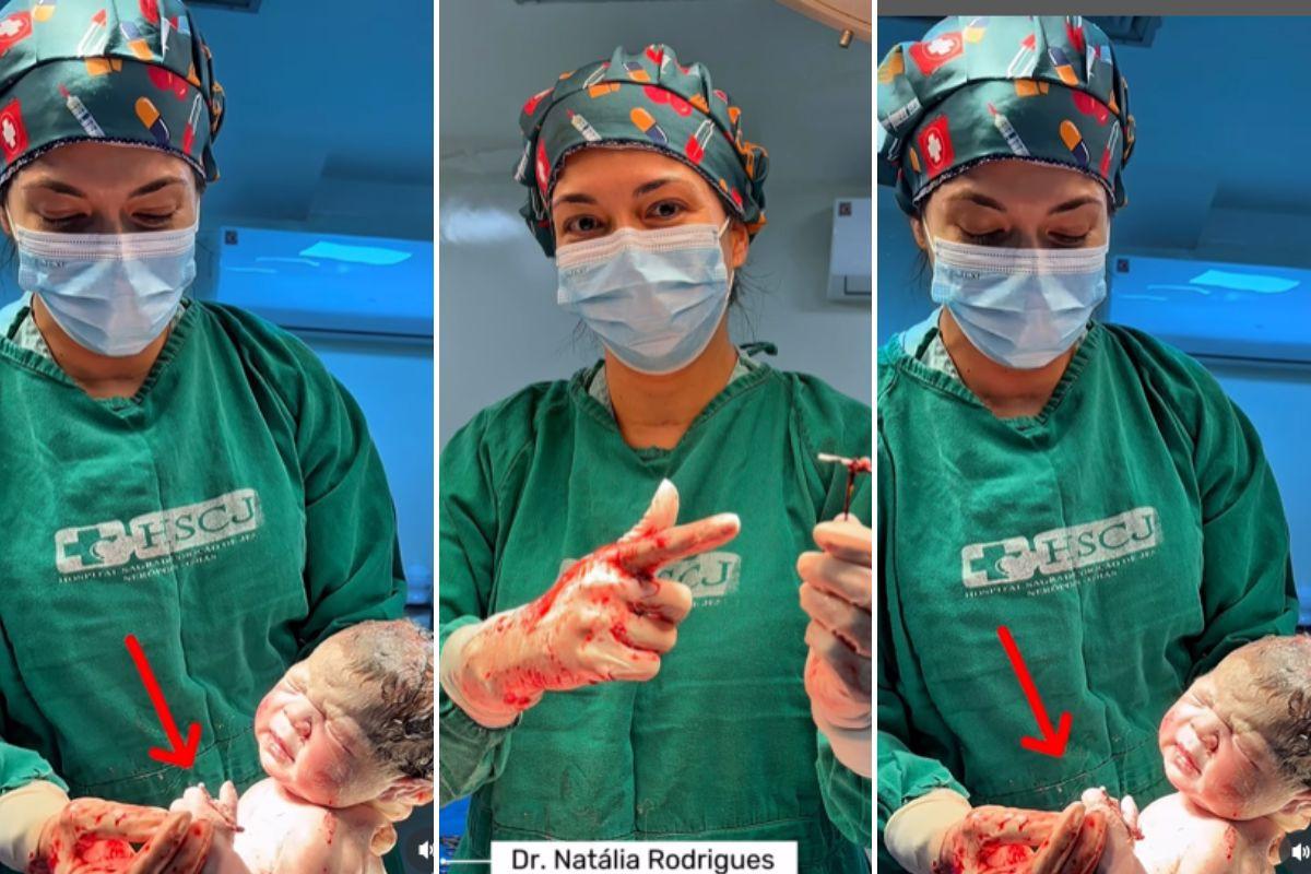 Bebê nasce segurando DIU em Goiás (Foto/Reprodução Instagram Natalia Rodrigues)