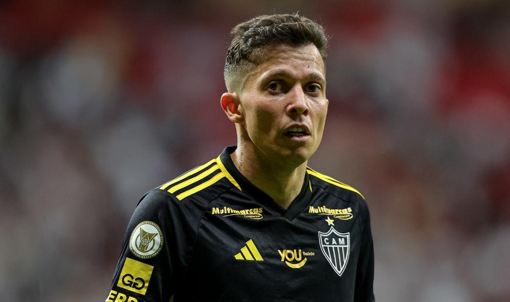 Xodó da torcida, Bernard entrou ainda na primeira etapa, no lugar de Alexsander (Foto/Pedro Souza/Atlético - CAM)