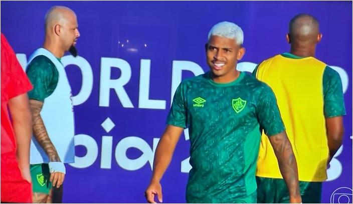 John Kennedy foi o grande nome do jogo do “Flu x Galo” ontem no Maracanã (Foto/TV Glogo)