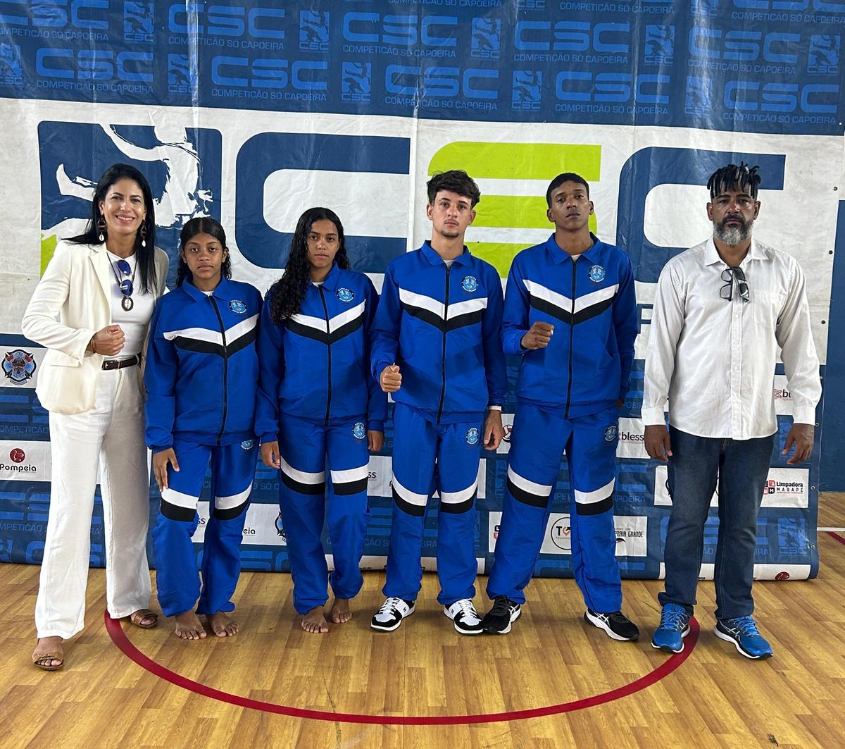 Centro Cultural de Capoeira Águia Branca de Uberaba participou, em Santos (SP), do campeonato de capoeira CSC (Foto/Divulgação)