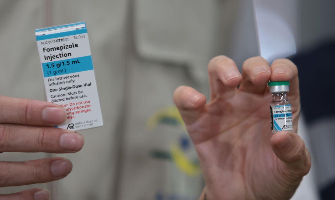 Ao todo, 1,5 mil unidades já começam a ser distribuídas ainda hoje, sendo priorizado o estado de São Paulo, que registra o maior número de casos de intoxicação pela substância (Foto/Paulo Pinto/Agência Brasil)