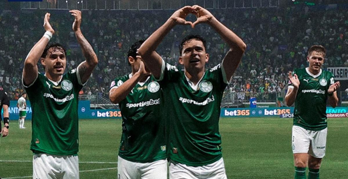 Vitória por 4 a 1 sobre o Juventude reforça liderança e coloca o Palmeiras mais perto do título brasileiro (Foto/Reprodução)