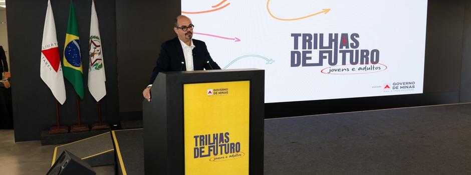 Governador em exercício, Mateus Simões, anunciou a nova etapa do Trilhas de Futuro, voltado à qualificação de jovens e adultos (Foto/Gil Leonardi/Governo de Minas)