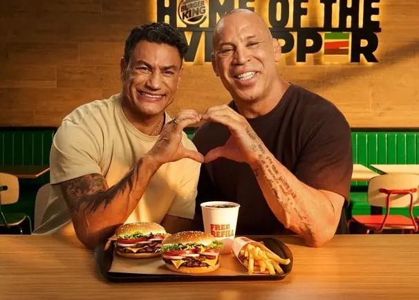 De rivais a parceiros de tela: Popó e Wanderlei voltam juntos em propaganda divertida (Foto/Burger King)
