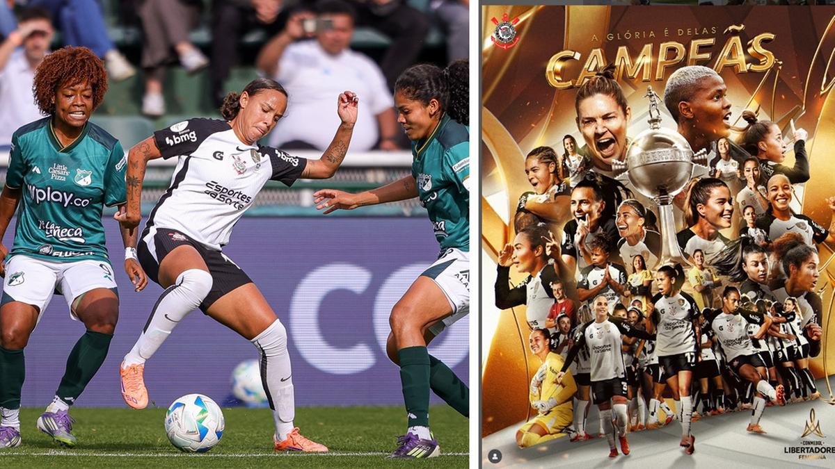 Corinthians vence o Deportivo Cali nos pênaltis e ergue sua 6ª taça da Libertadores feminina (Foto/Instagram)