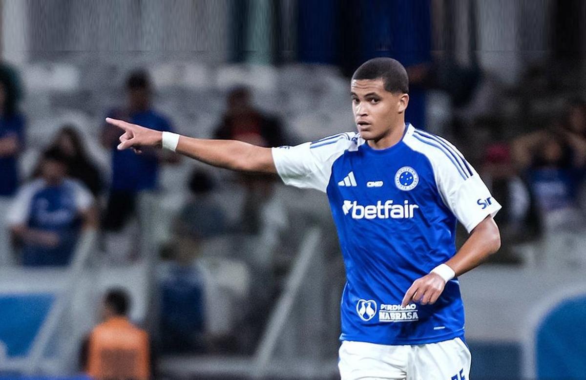 Kauã Prates defende o Cruzeiro desde 2019 e assinou seu primeiro contrato profissional com 16 anos (Foto/Gustavo Aleixo/Cruzeiro)
