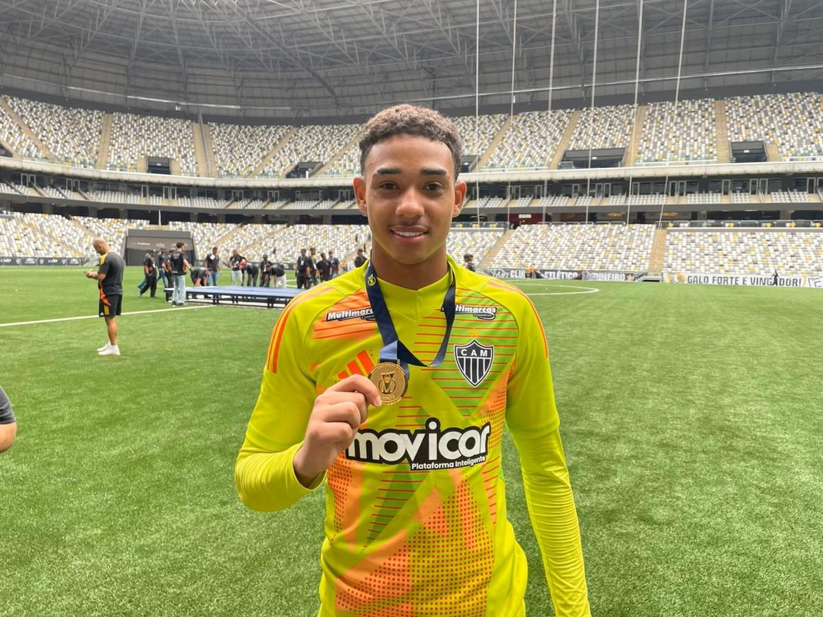Goleiro Kaio Assis sobe para treinar com o time profissional do Atlético (MG) (Foto/Jonatas Pacheco/O Tempo)