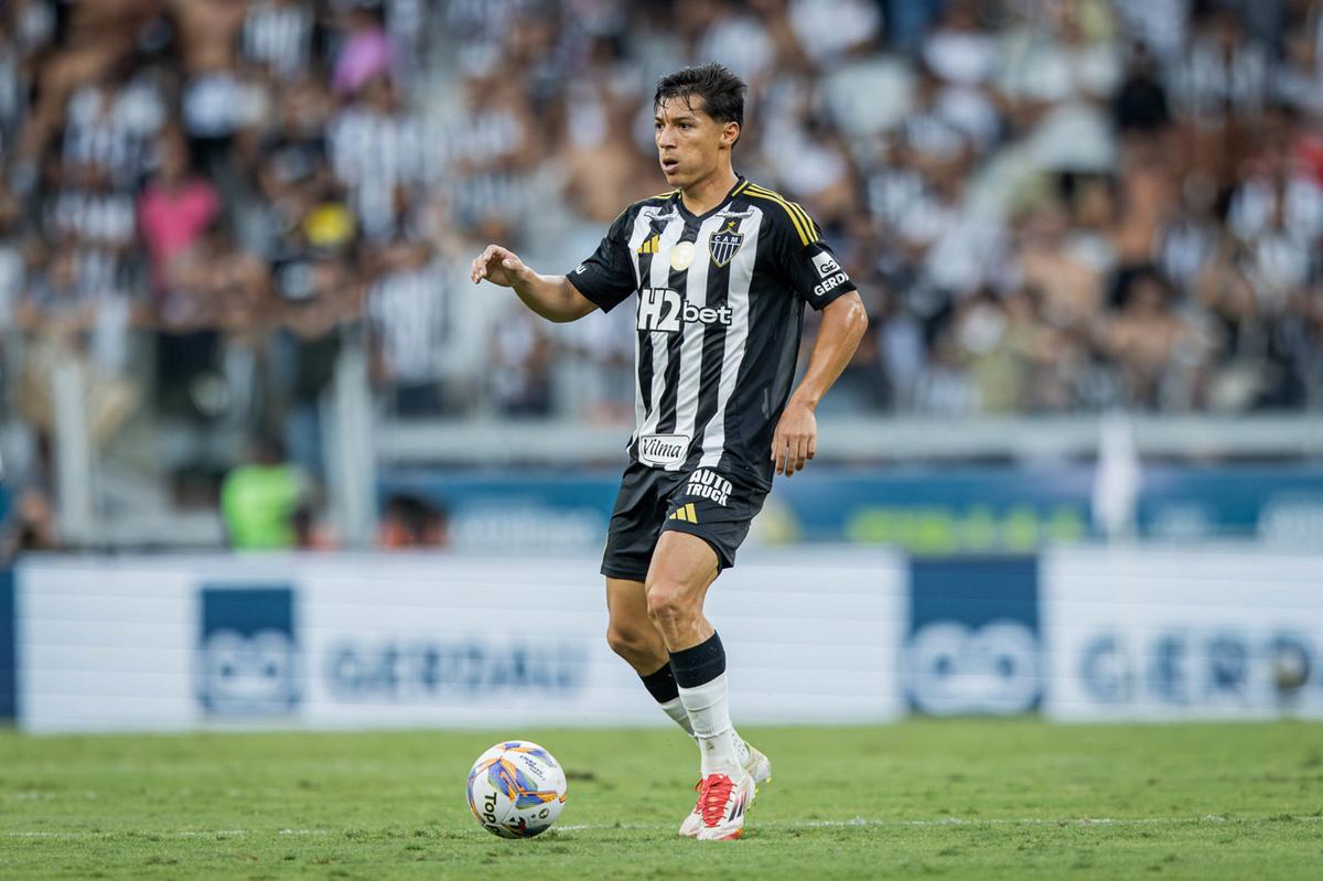 Com passe perfeito de Dudu, Alan Franco fez um belo gol fora da área (Foto/site Clube Atlético Mineiro)