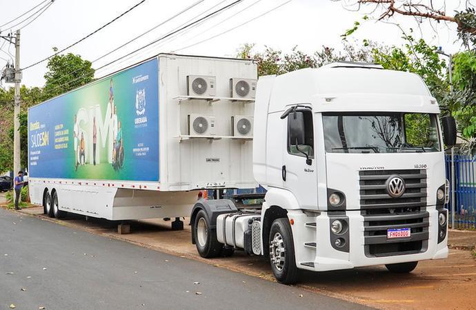 Unidade móvel ficará três dias na UBS Dr. Roberto Árabe Abdanur para realização de eletrocardiogramas (Foto/Divulgação PMU)