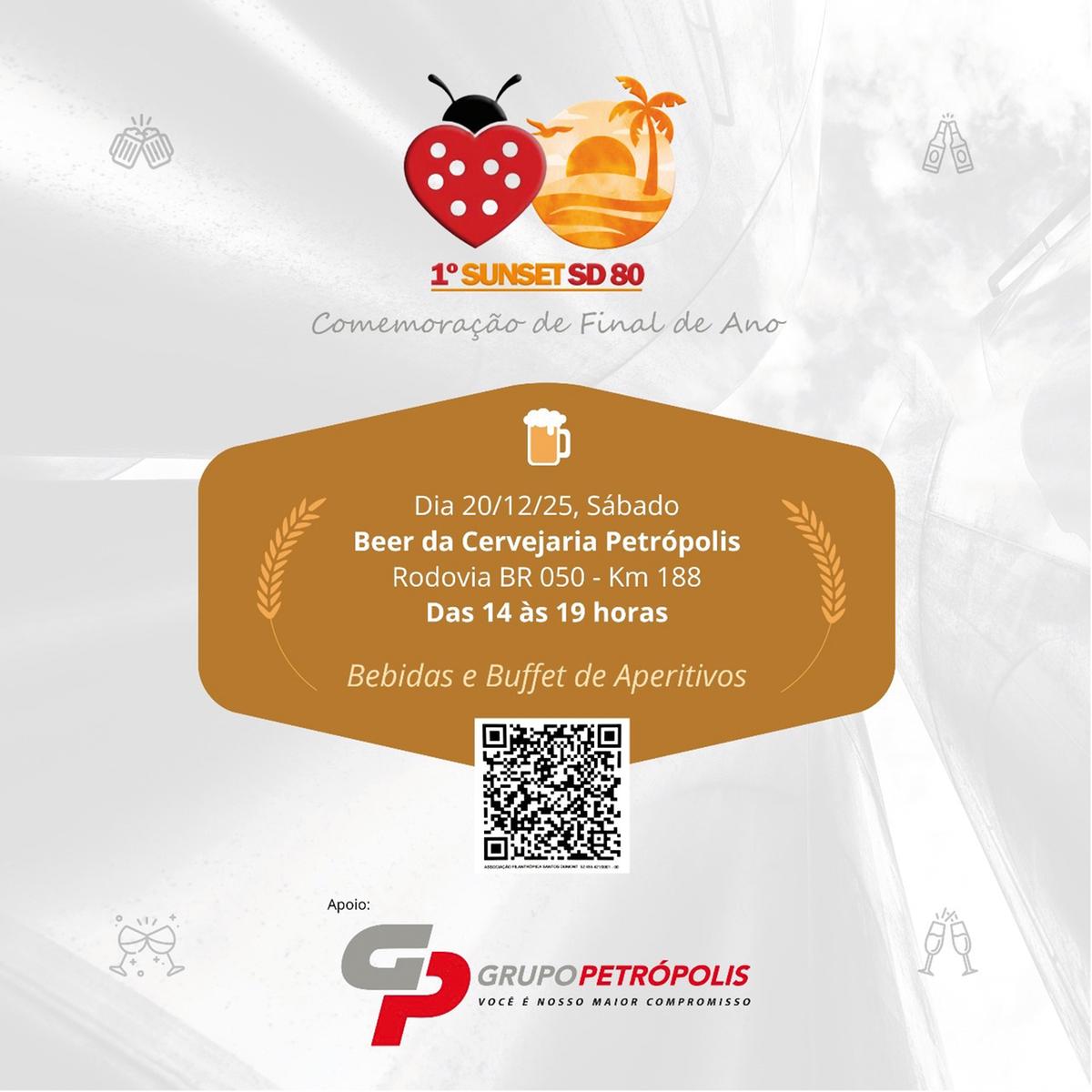 Vem aí mais um evento da SD80! Desta vez na Cervejaria Petrópolis, os ingressos são limitados, corra e garanta o seu (Foto/Divulgação)