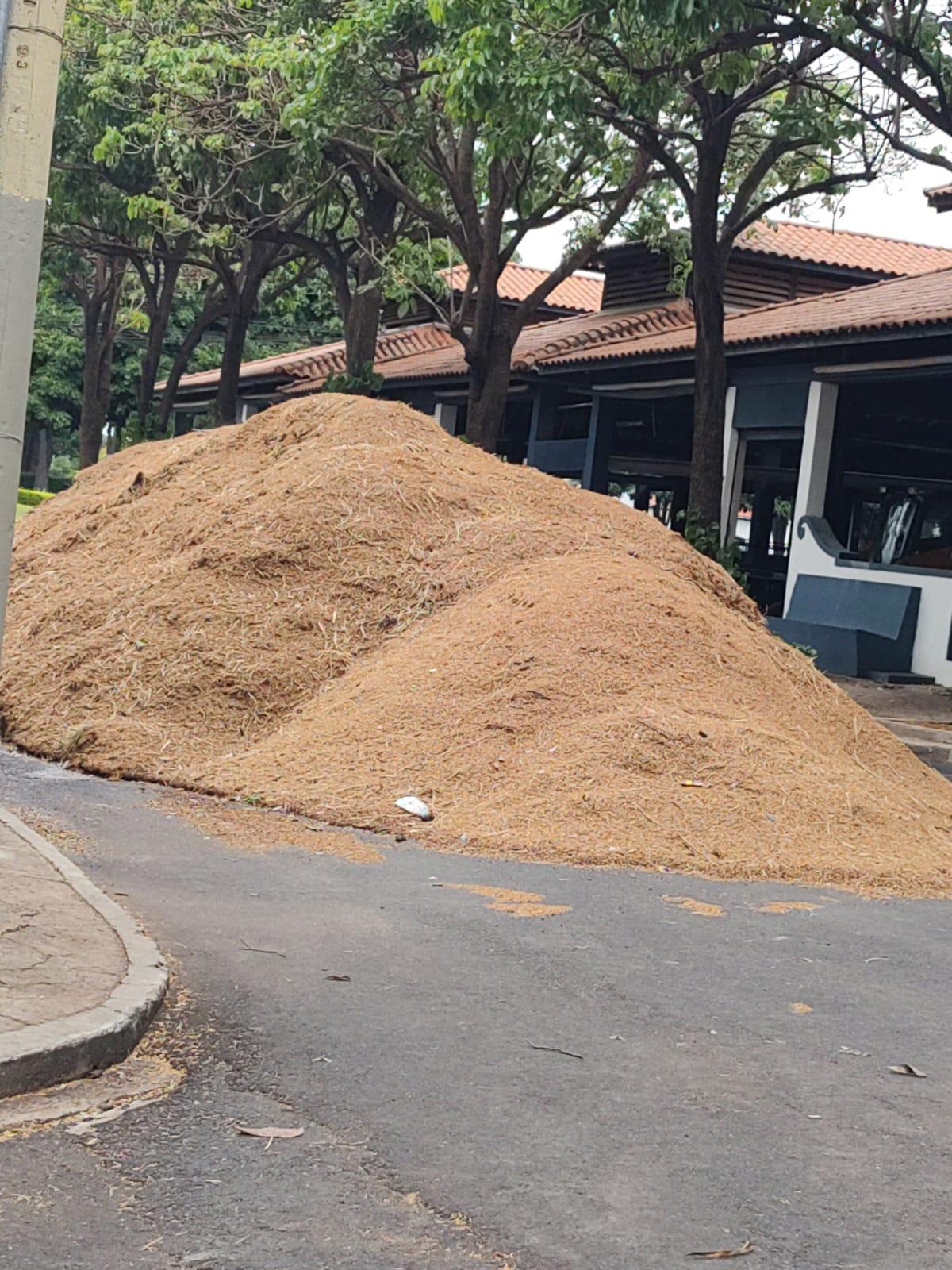 Conforme relatos, até o início desta semana, o parque ainda apresentava grandes quantidades de palha, restos de ração e dejetos animais acumulados nos pavilhões e áreas externas (Foto/Reprodução)