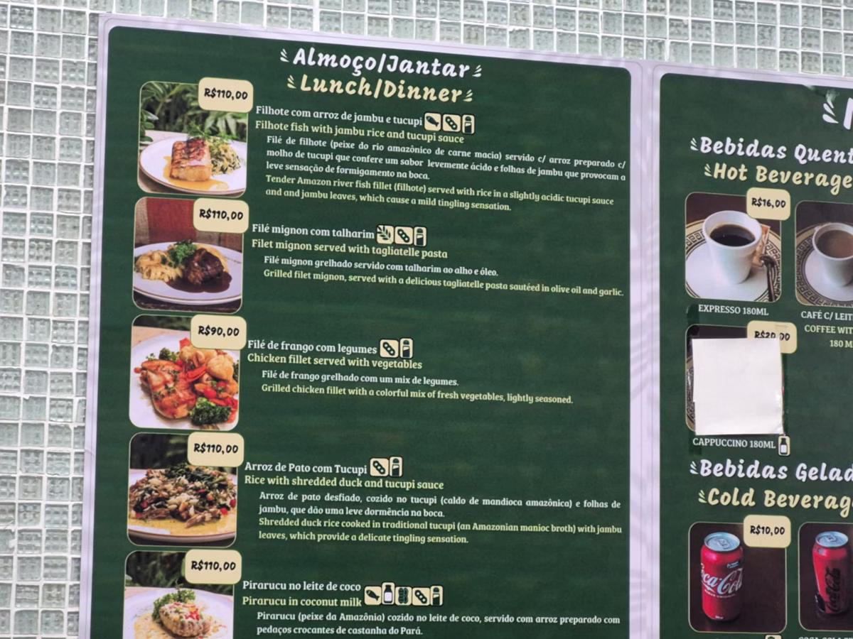 Pratos típicos de Belém custam R$ 110 em restaurante da COP30 (Foto/Levy Guimarães/O TEMPO)