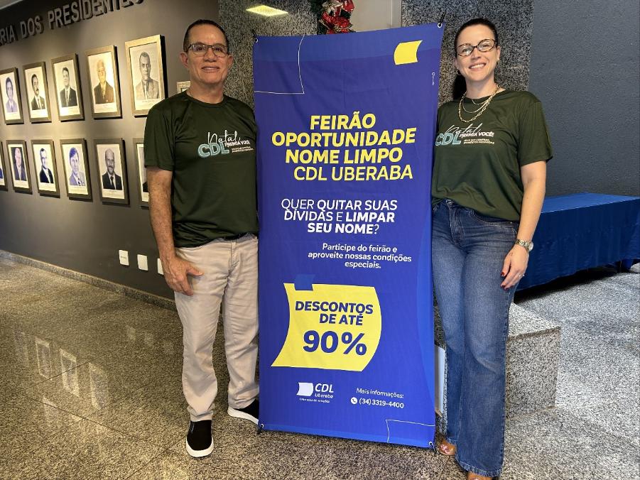 O Feirão acontece de forma presencial, quarta (26) e quinta-feira (27), das 08h às 18h, na rua Luiz Soares, n° 520, no Fabrício (Sede da CDL) (Foto/Divulgação)