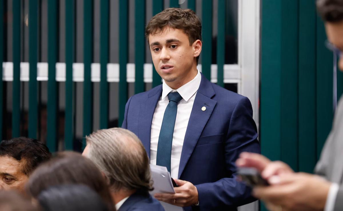 O deputado Nikolas Ferreira (PL-MG) e outros parlamentares da oposição são alvos de processos por chamar o Partido dos Trabalhadores (PT) de “Partido dos Traficantes” (Foto/Marina Ramos/Câmara dos Deputados)