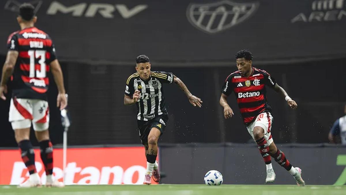 Flamengo empata com o Atlético-MG e adia comemoração de título do Brasileirão (Foto/Agência Futebol Interior)