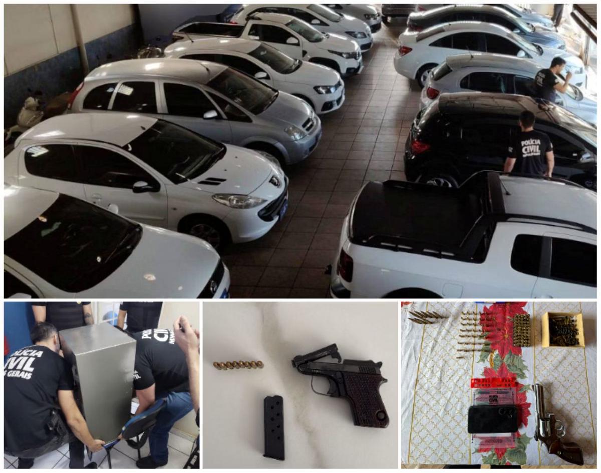 PCMG apreendeu carros, armas e munições durante ação que empresários foram presos (Foto/PCMG/Divulgação)
