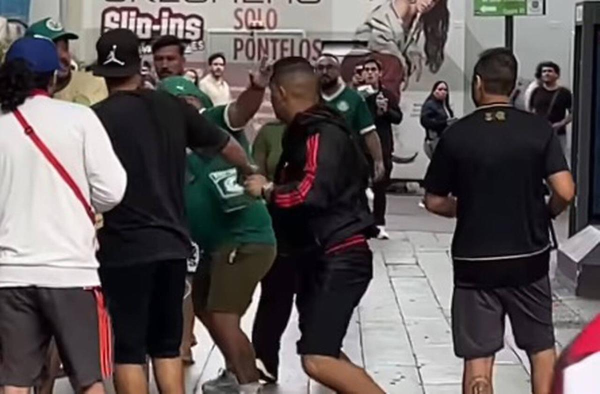 Cânticos, provocação e tensão marcam encontro das torcidas na capital peruana (Foto/JOGADA 10)
