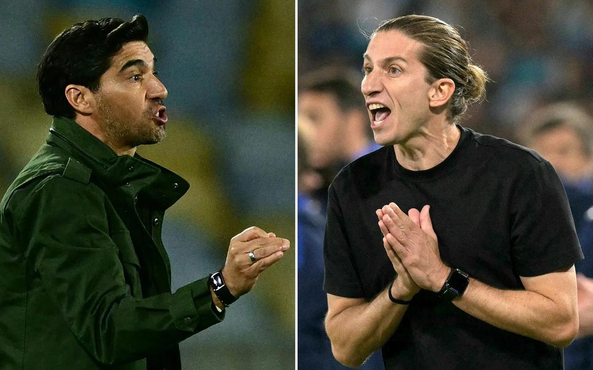 Quando falta coragem, o título muda de lado: Abel admite, Filipe Luís confirma (Foto/Montagem)