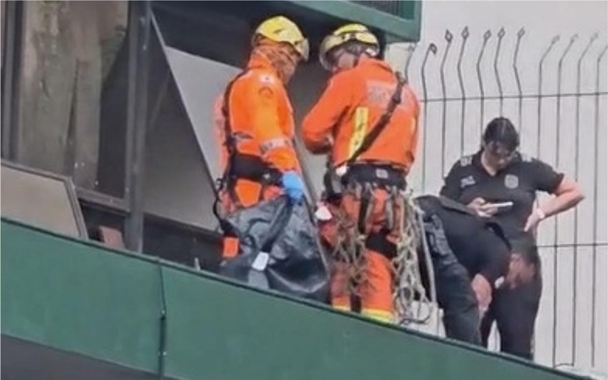 Perícia foi realizada no local (Foto/Reprodução de vídeo/Redes sociais)