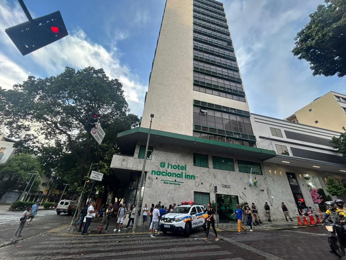 Caso foi registrado em hotel na rua Espírito Santo, no Centro de BH (Foto/Videopress Produtora)