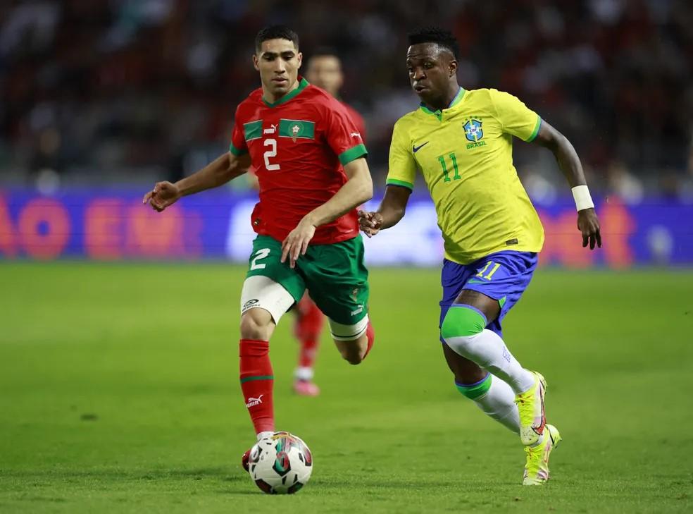 Em 2023, atuando em Tânger, o time da casa venceu a Seleção Brasileira por 2 a 1 (Foto/Juan Medina Reuters)