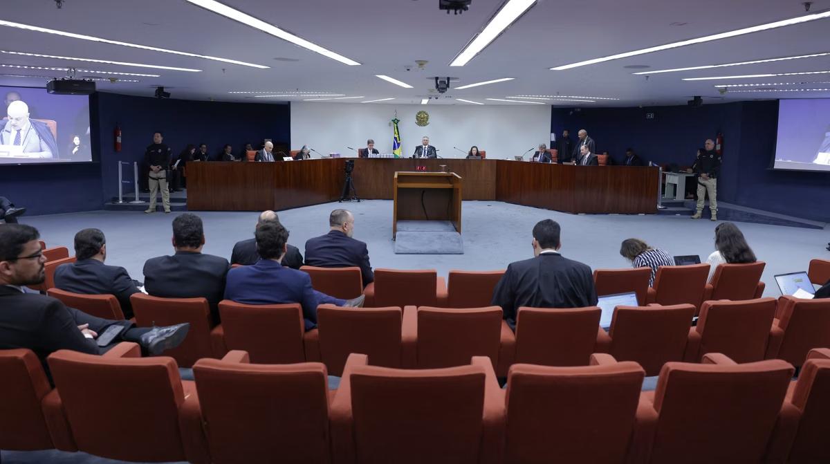 Plenário da Primeira Turma do STF: colegiado começa a julgar os seis réus do chamado núcleo 2 da tentativa de golpe de Estado (Foto/Rosinei Coutinho/STF)