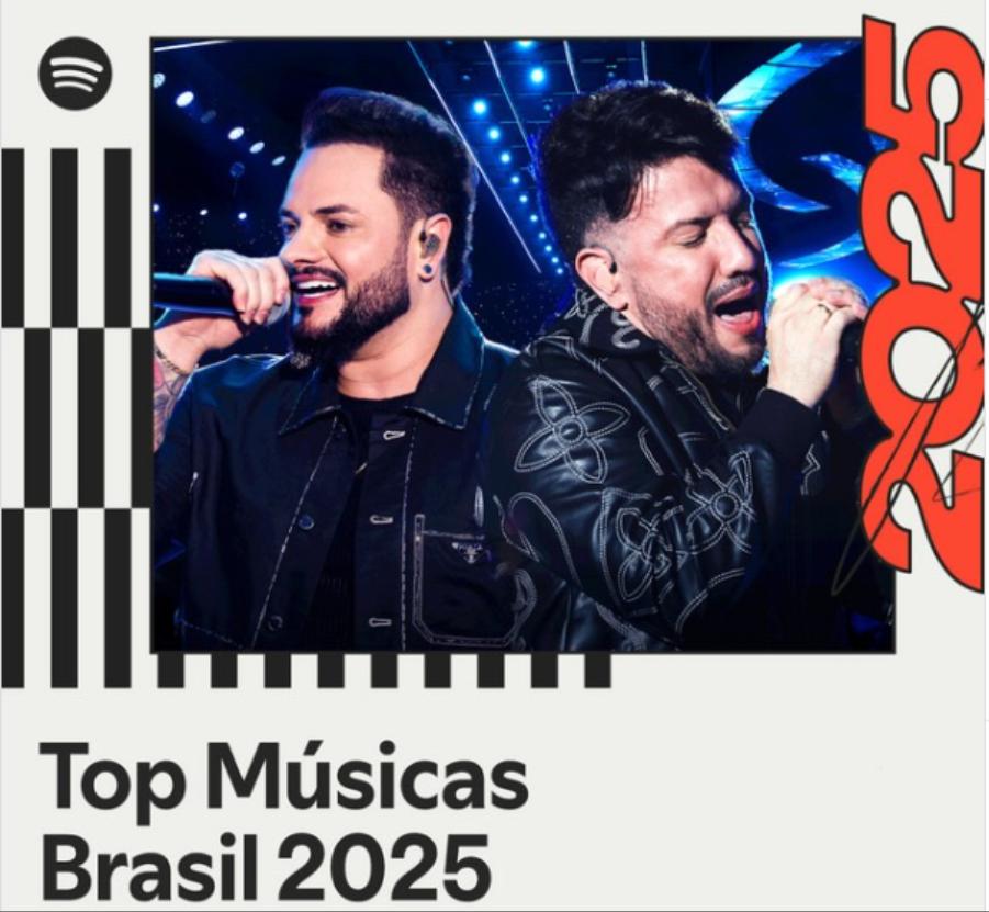 “Tubarões”, nas vozes dos uberlandenses Diego & Victor Hugo, alcança destaque nacional e entra para o Top Músicas Brasil 2025 no Spotify. (Foto/Reprodução/Rede Social)