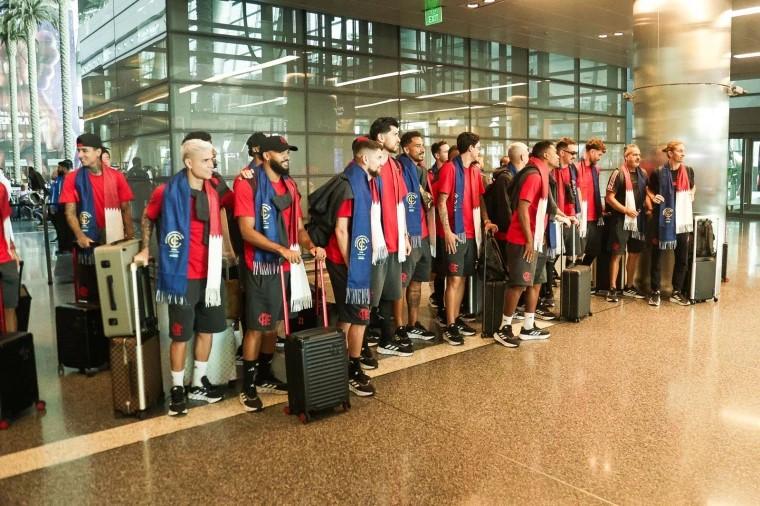 Flamengo já desembarcou em Doha (Foto Gilvan de Souza) (Foto/Reprodução)