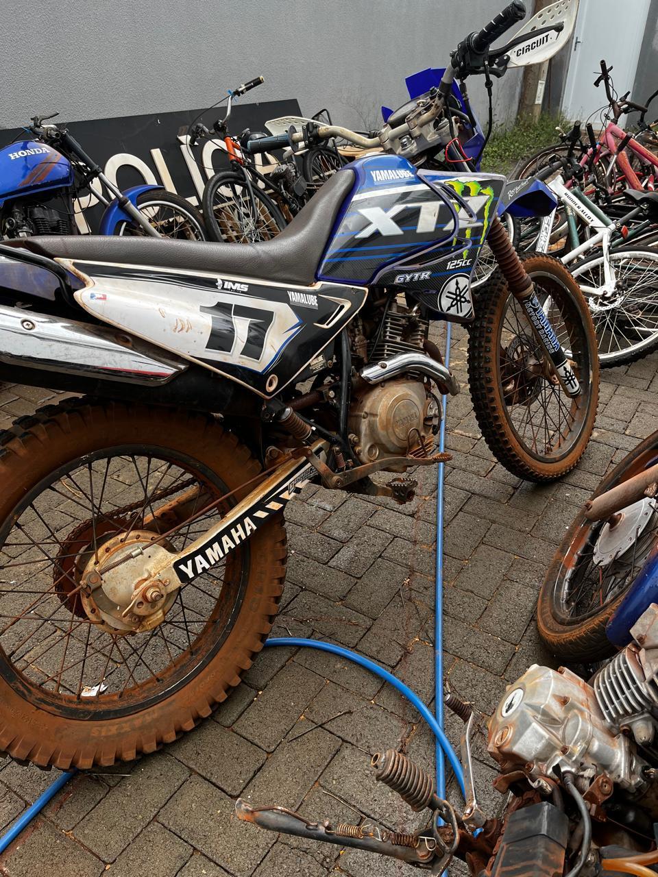 Motocicleta furtada em Água Comprida foi localizada pela Polícia Civil em Ipuã (SP). (Foto/Divulgação)