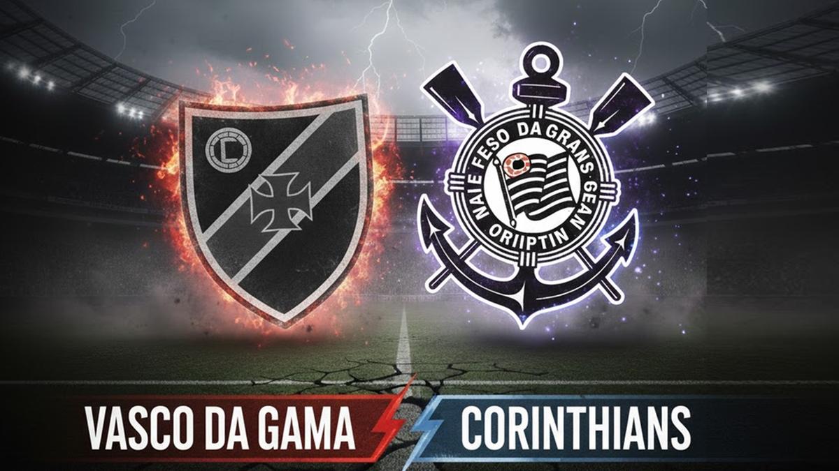Corinthians e Vasco se enfrentam no jogo de ida da final da Copa do Brasil, em São Paulo (Foto/Reprodução)
