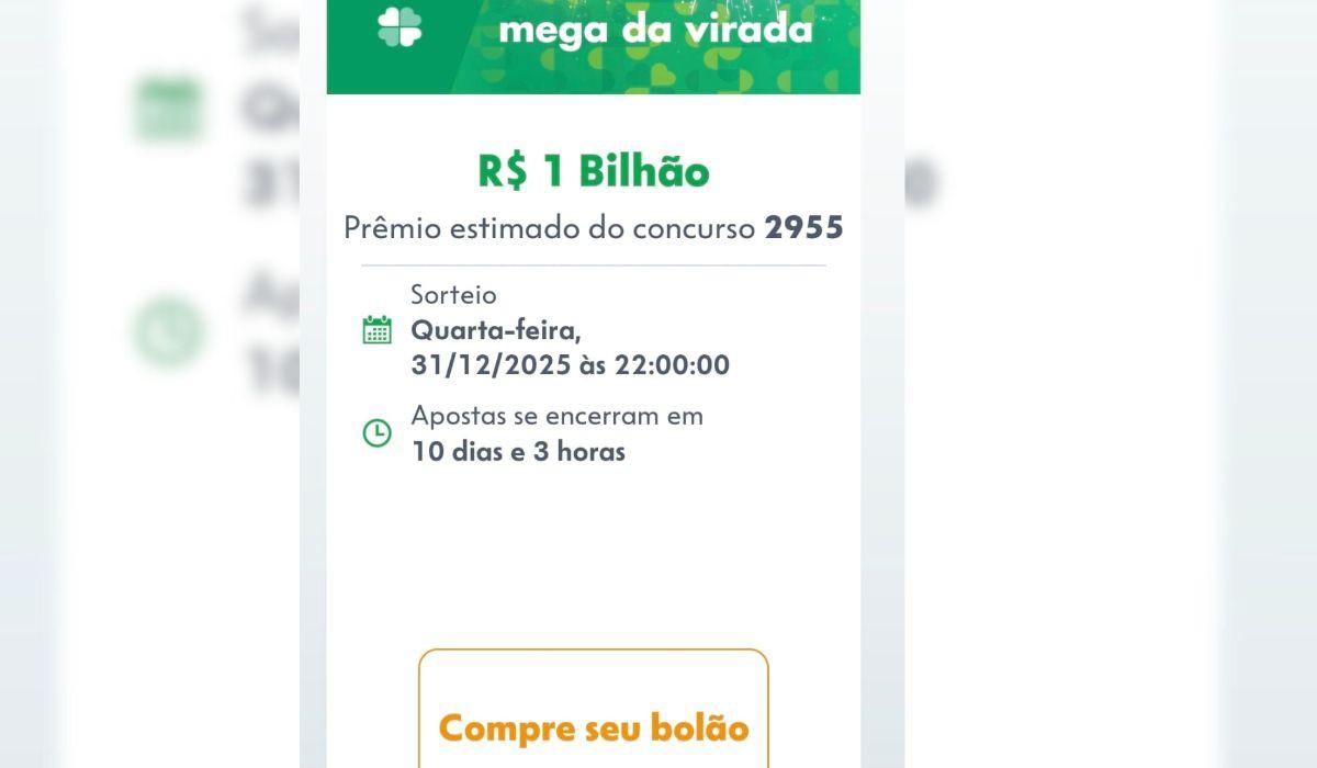 O sorteio que vai pagar o maior valor da história do concurso está marcado para o dia 31 de dezembro (Foto/Reprodução)