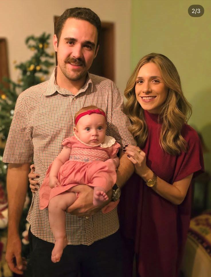 Os Ramires Nogueira celebraram o primeiro natal da pequena Maria Luisa (Foto/Arquivo pessoal)
