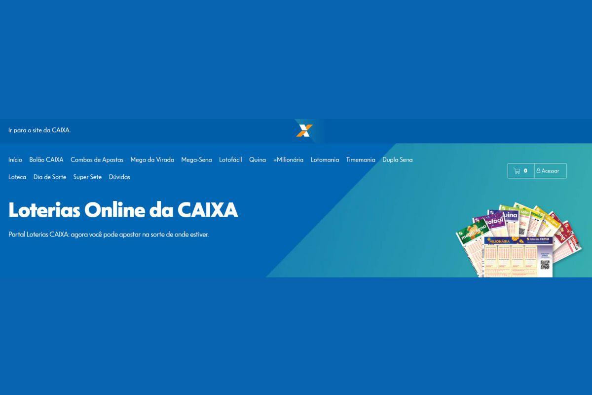 É possível apostar na Mega da Virada de forma on-line, no site ou aplicativo (Foto/Reprodução Internet)