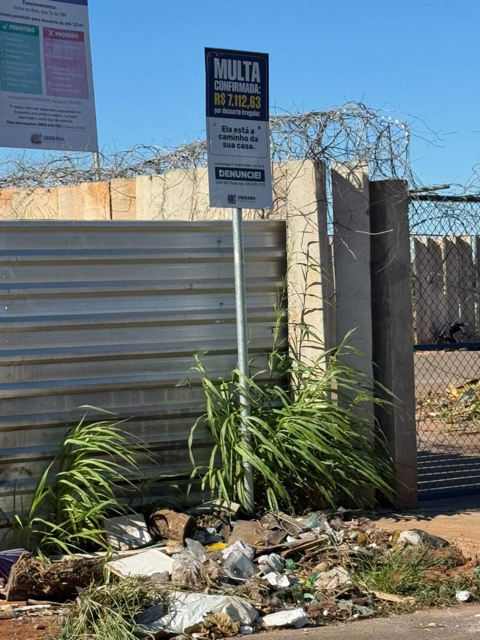 Prefeitura de Uberaba informou que o local passou por limpeza e orientou que moradores formalizem denúncias. (Foto/Divulgação)