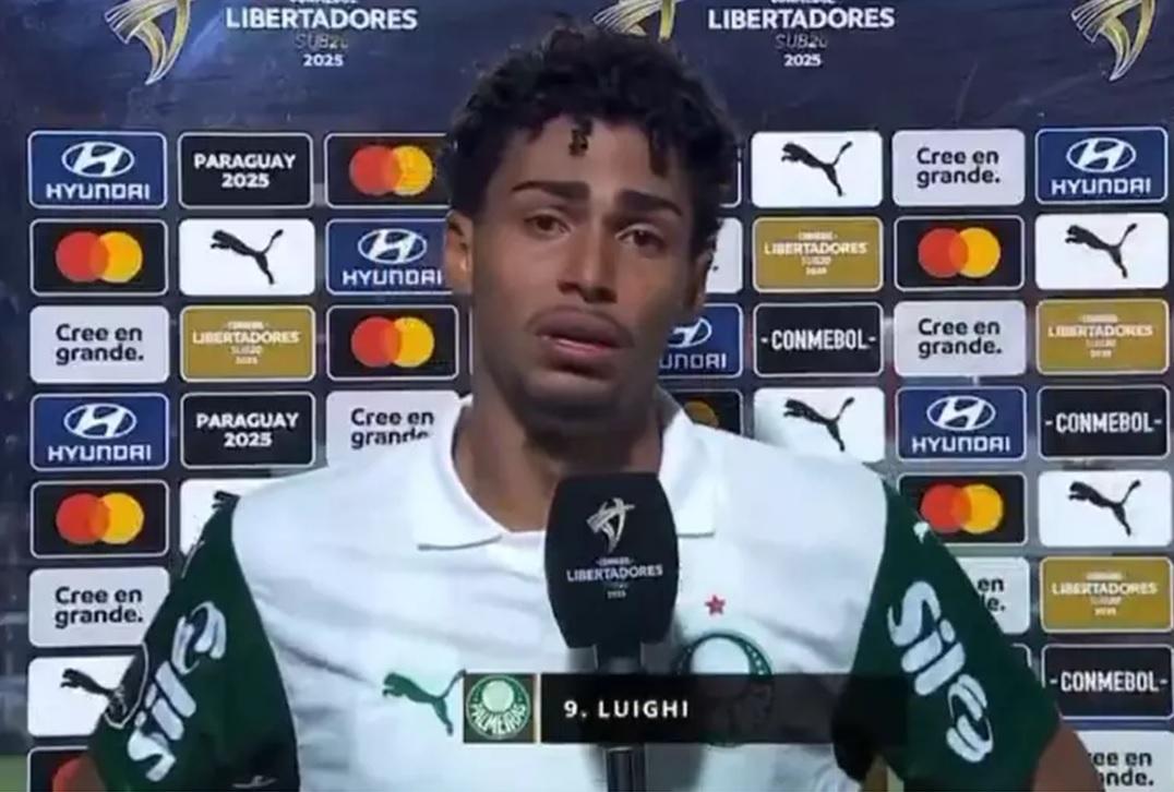 Luighi marcou no segundo tempo e garantiu os três pontos do Verdão (Foto/Reprodução de TV)