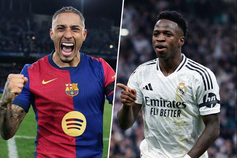 Golaço de Vini Jr e golaços de Raphinha. Magia do futebol brasileiro para o mundo aplaudir (Foto/Montagem)