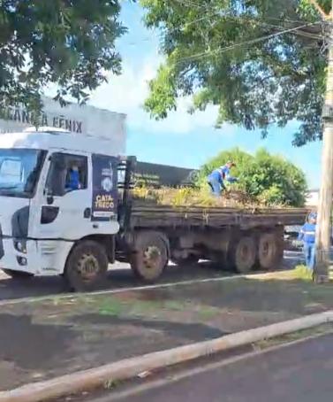 O “flagra” aconteceu na avenida João XXIII, no Parque das Américas, na manhã desta segunda-feira (19) (Foto/Reprodução)