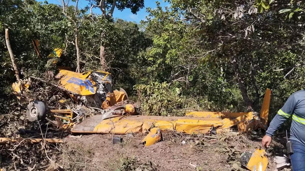 Destroços da aeronave foram localizados no município de Vazante (Foto/Divulgação/Redes sociais)