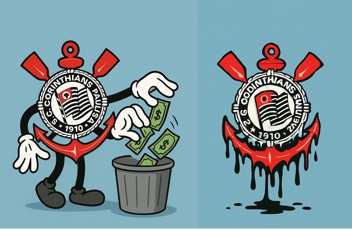 Balancete financeiro aponta aumento do déficit e crescimento da dívida do Corinthians em 2025 (Foto/Montagem)