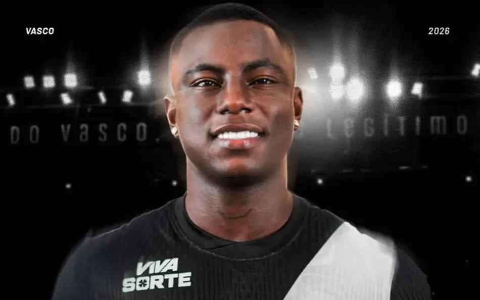 Atacante colombiano de 23 anos chega do Atlético Nacional e vestirá a camisa 18 (Foto/Vasco da Gama)