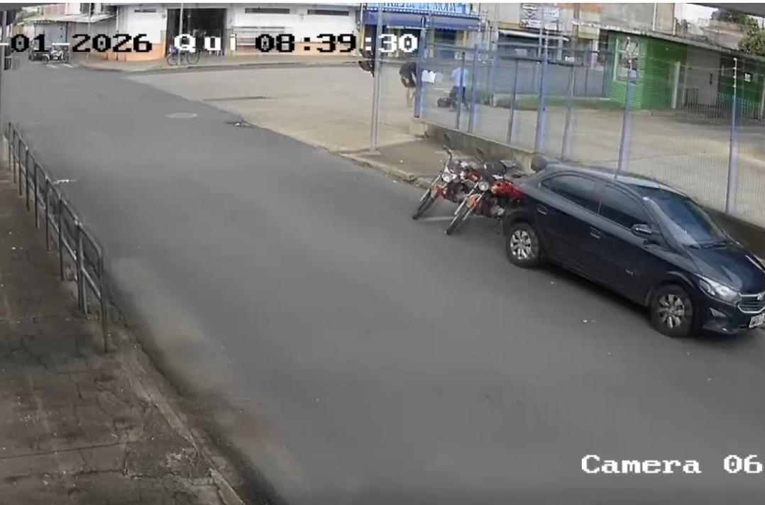 Câmera de segurança flagrou momento do ataque (Foto/Divulgação)