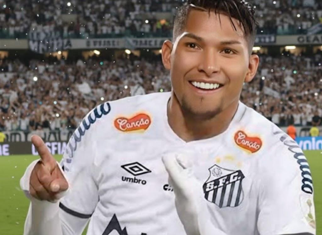 Rony já está totalmente integrado ao plantel do Peixe (Foto/Instagram)