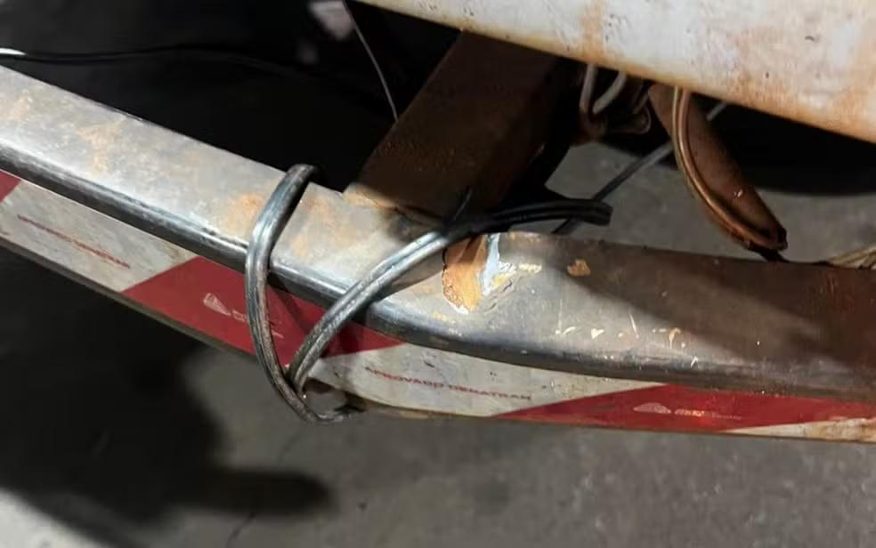 Animal foi arrastado por caminhonete; Polícia Civil conduz investigação. (Foto/Reprodução)