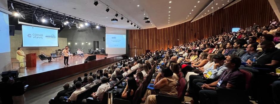 O programa foi apresentado durante o 1º Encontro Estadual Cohab Mais Perto, realizado na quarta-feira (28/01), na Cidade Administrativa, em Belo Horizonte. (Foto/Cohab Minas/Divulgação)